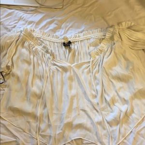 forever 21 silk off the shoulder top!